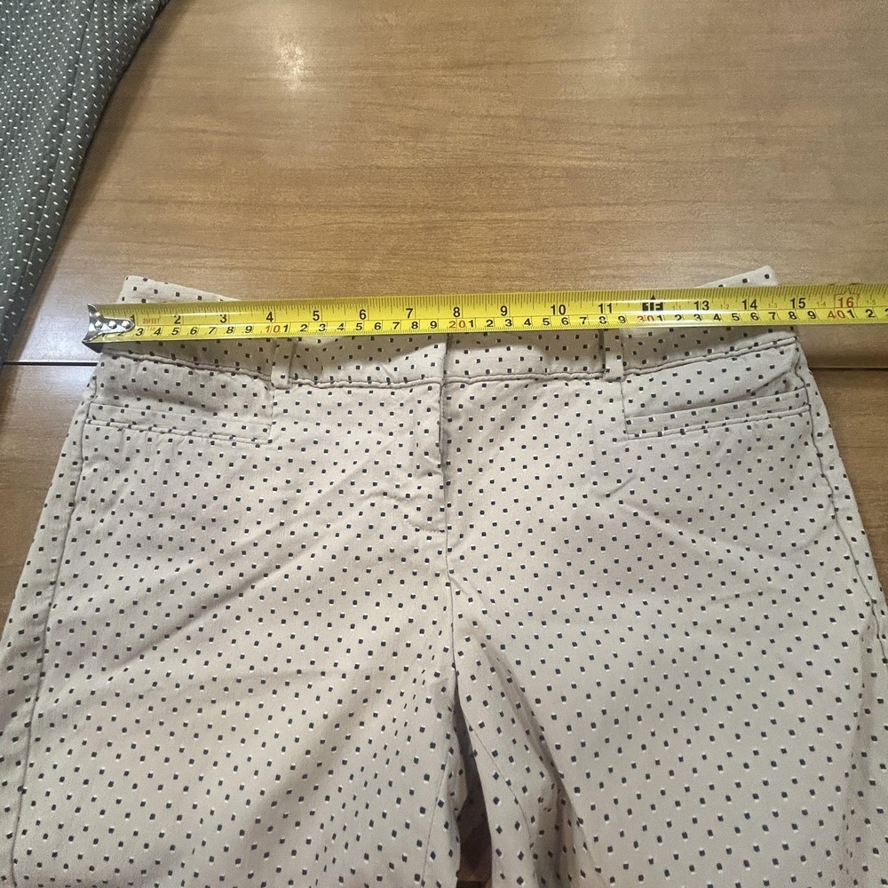 Set 2 The Limited Pants Womens 4 Multicolor Polka Dot Twill Slim Stretch Ankle - Picture 6 of 13